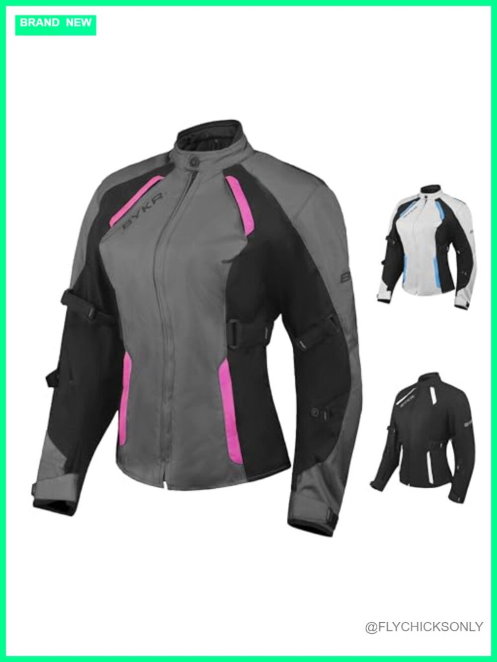 Women's Motorcycle Jacket CE Armored 4 Season Protective Riding Jacket